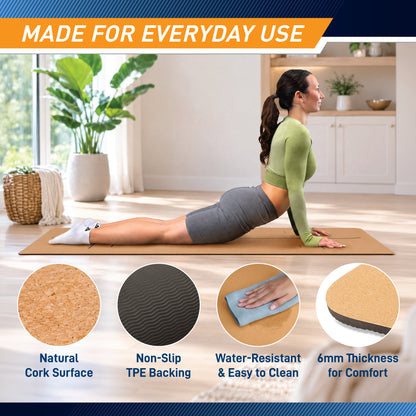 Marcy Cork/TPE Dual Sided MAT | MAT-06-CORK