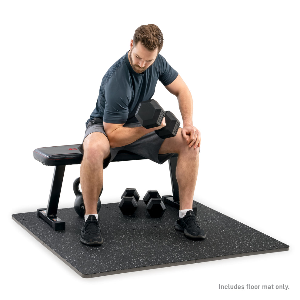Dual Function Foot Mat Dual Density Fitness Gym Mat - MAT-40 | Marcy