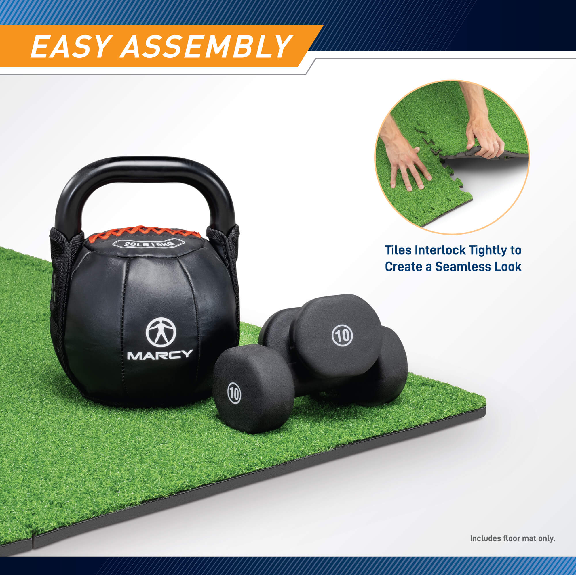 Marcy Turf Puzzle Mat (6 PCS) | MAT-50