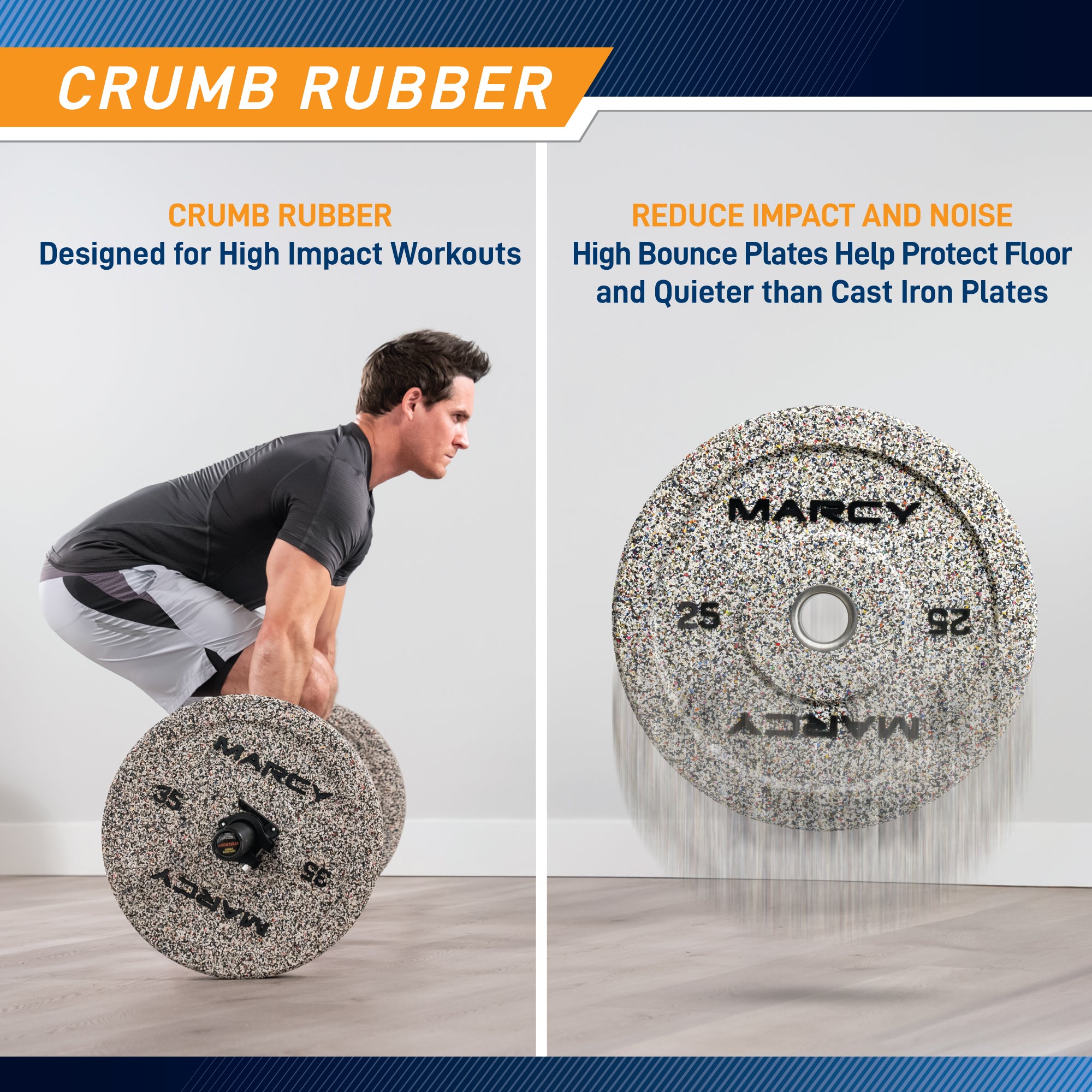 Marcy Rubber Bumper Plate | MCBP-025