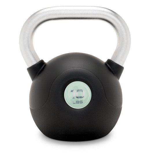 Marcy 10 lb. PU Kettlebell with Chrome Handle - Green |  MCKB-010-GREEN