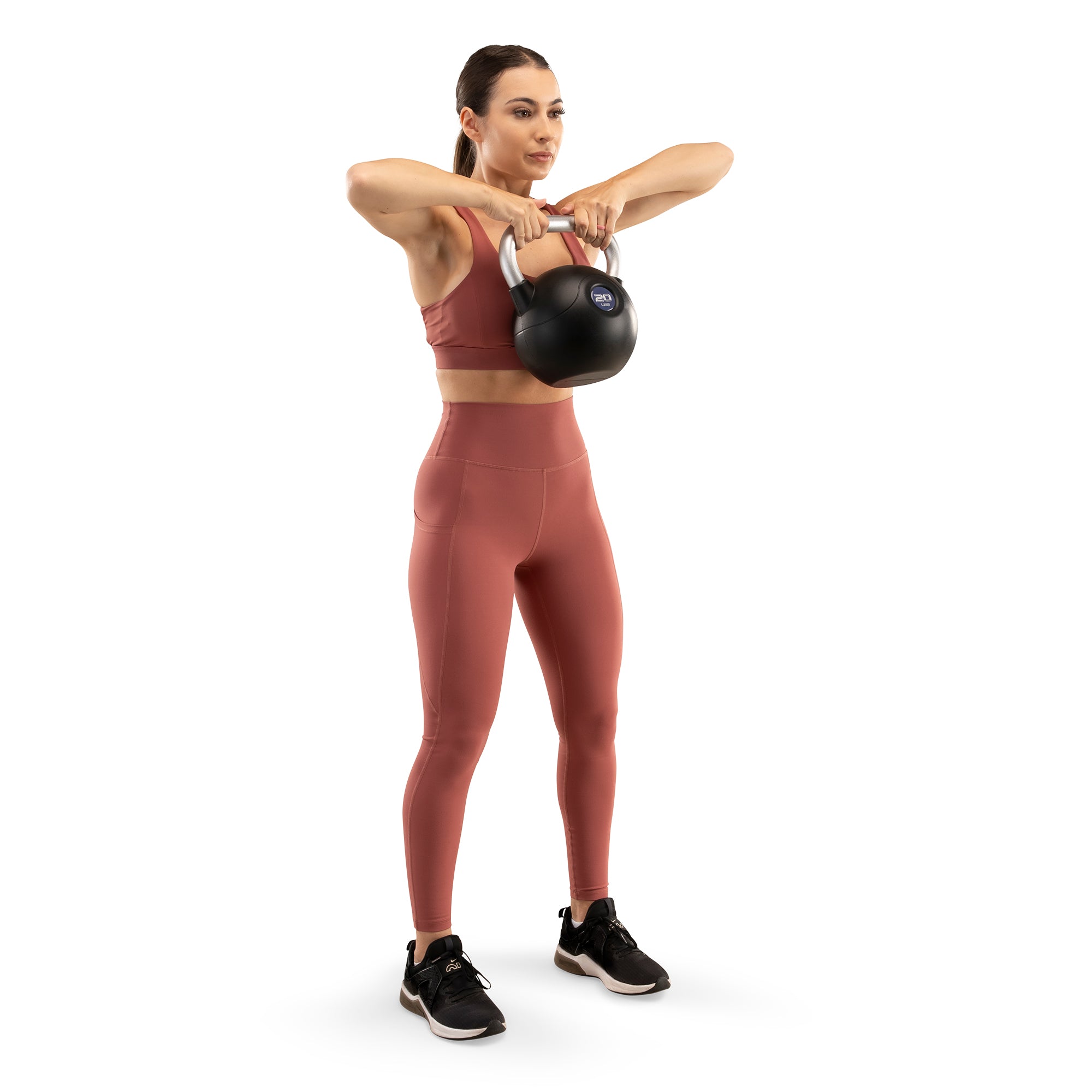 Marcy 20lb Poly Urethane Coated Kettlebell with Chrome Handle - Blue |