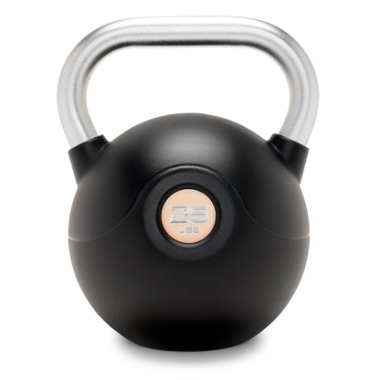 Marcy 25 lb. Poly Urethane Coated Kettlebell with Chrome Handle - Orange |  MCKB-025-ORANGE