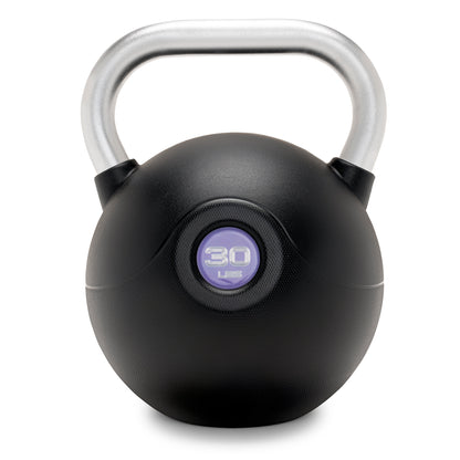 Marcy 30 lb. PU Kettlebell with Chrome Handle - Purple |  MCKB-030-PURPLE