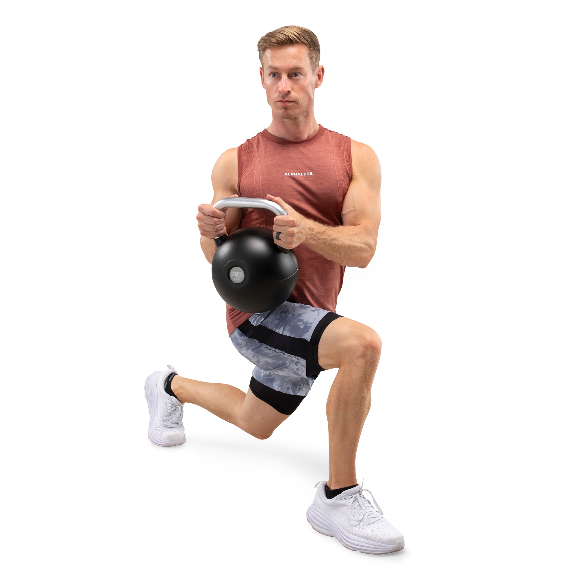 Marcy 35lb Poly Urethane Coated Kettlebell with Chrome Handle - Sage |
