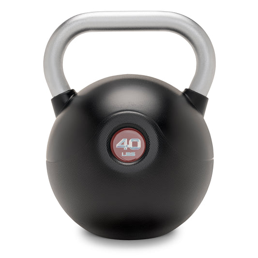 Marcy 40 lb. PU Kettlebell with Chrome Handle - Red |  MCKB-040-RED