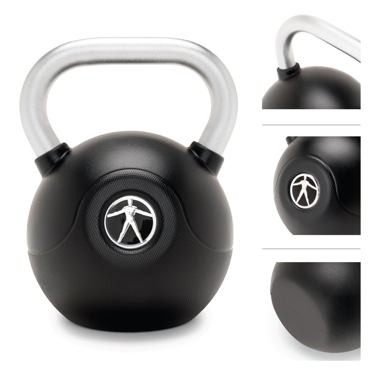 Marcy 30 lb. PU Kettlebell with Chrome Handle - Purple |  MCKB-030-PURPLE