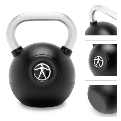 Marcy 30 lb. PU Kettlebell with Chrome Handle - Purple |  MCKB-030-PURPLE