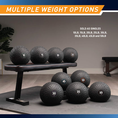 Marcy Slam Ball 45 lb – Non-Bounce, Heavy-Duty Power Training Ball | MCSB-045