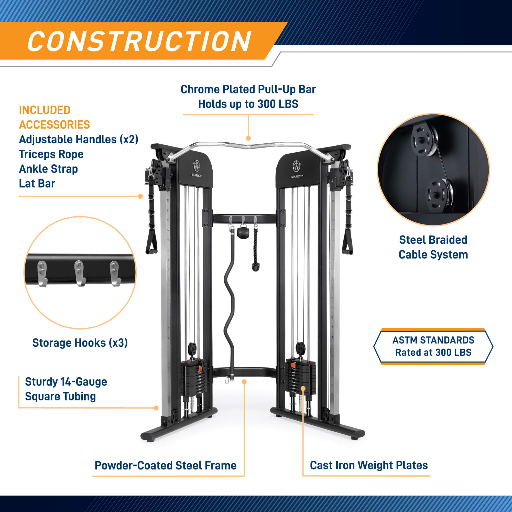 MY TRAINER αX リラクゼーション電子機器 MT 9537 Marcy Functional Trainer | MFT-942