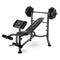 Marcy Standard Weight Bench with 80lb Weight Set | MWB-20101 - Retired