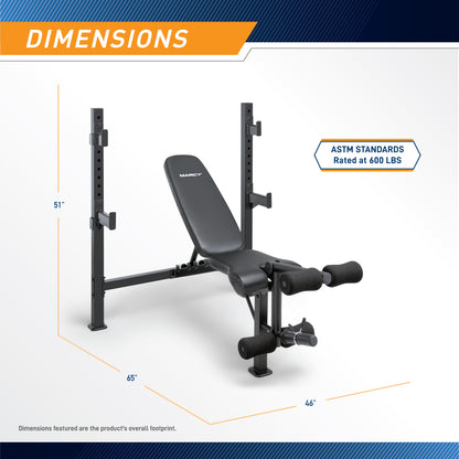 Marcy Olympic Weight Bench | MWB-2177