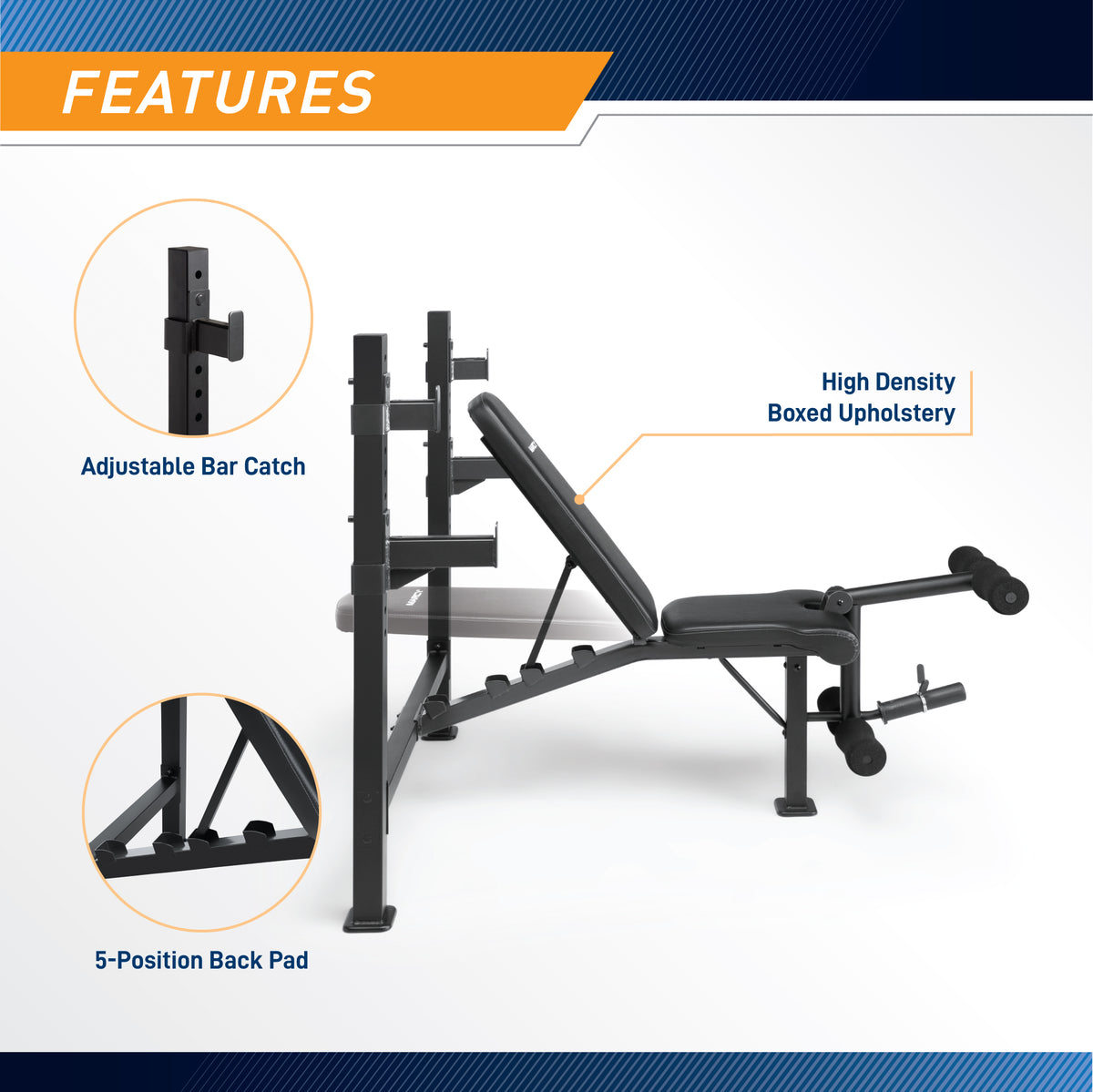 Marcy Olympic Weight Bench | MWB-2177