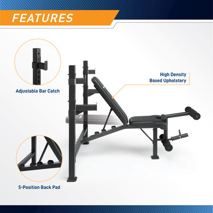 Marcy Olympic Weight Bench | MWB-2177