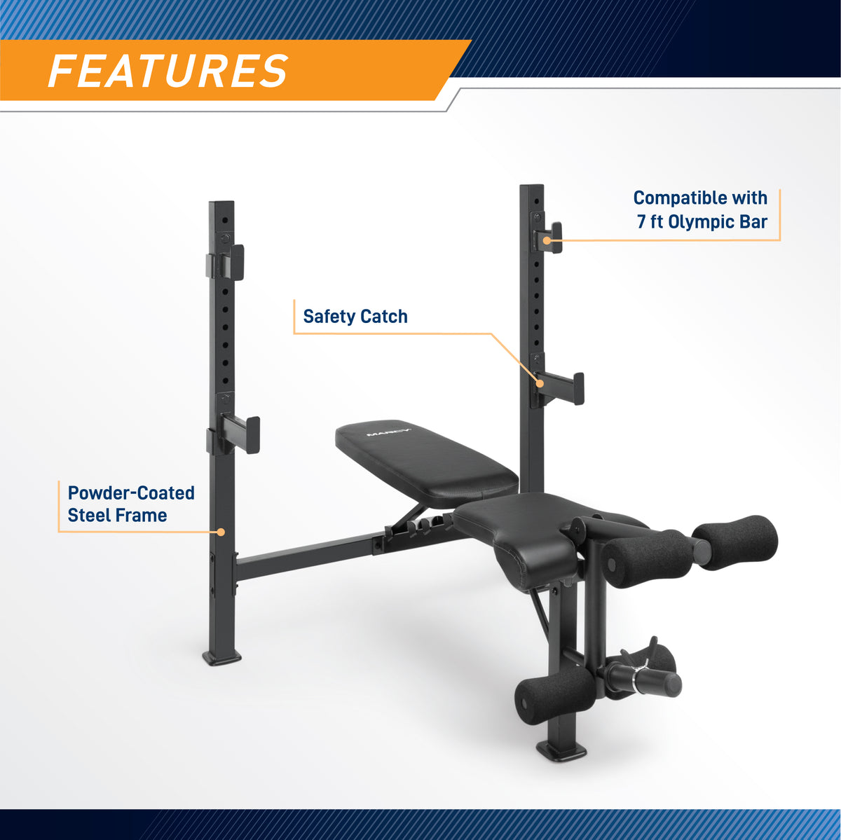 Marcy Olympic Weight Bench | MWB-2177