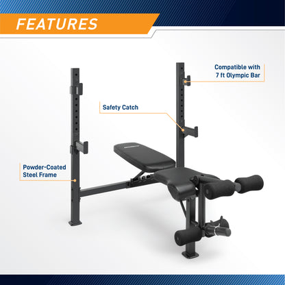 Marcy Olympic Weight Bench | MWB-2177