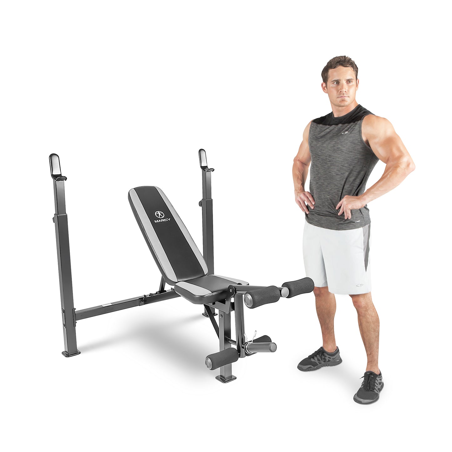 Marcy Olympic Multipurpose Weightlifting Workout Bench | MWB-4491