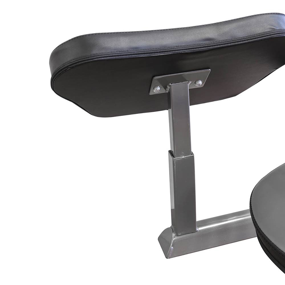 The Marcy Multi-position Foldable Olympic Weight Bench MWB-70205 has storage post to place your preacher curl pad when not in use