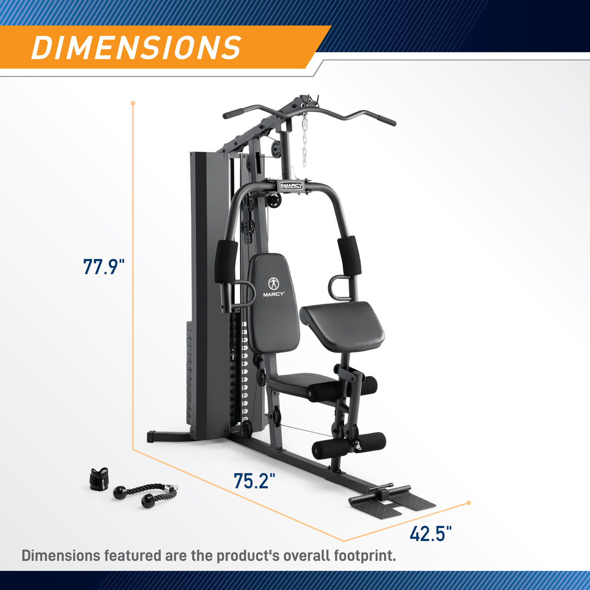 Marcy 188lb Stack Home Gym | MWM-2054