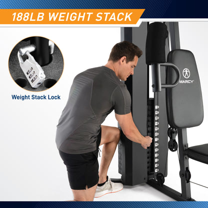 Marcy 188lb Stack Home Gym | MWM-2054