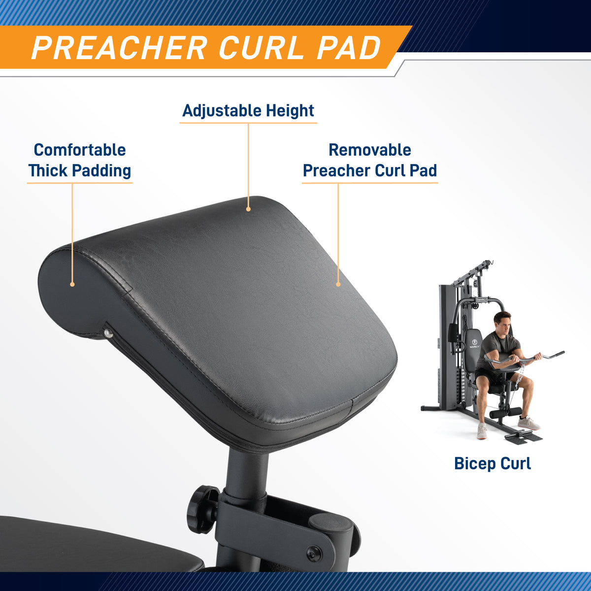 Marcy 188lb Stack Home Gym | MWM-2054