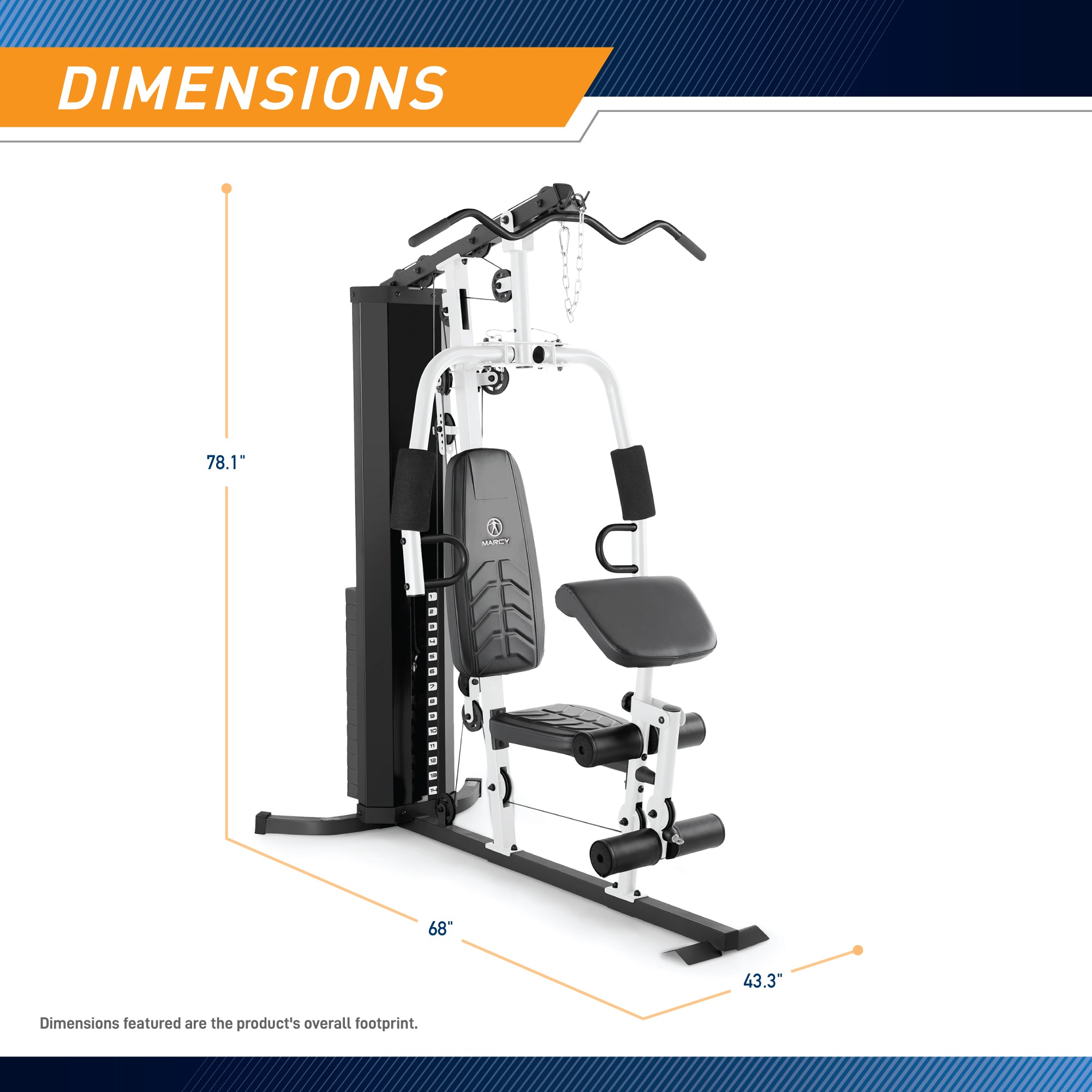 Marcy 150lb Stack Home Gym | MWM-8147