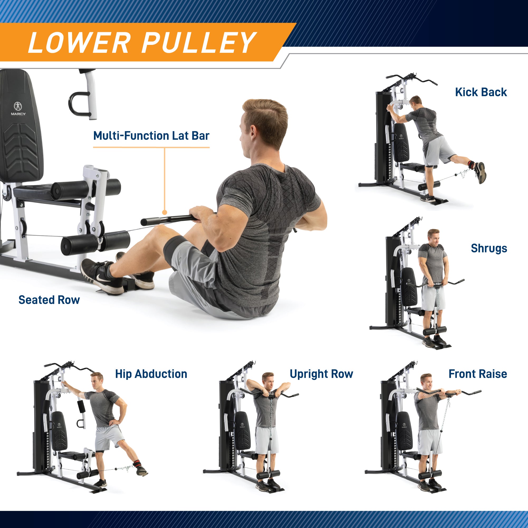 Marcy 150lb Stack Home Gym | MWM-8147