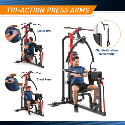 Marcy 150lb Home Gym with Integrated Leg Press | MWM-999