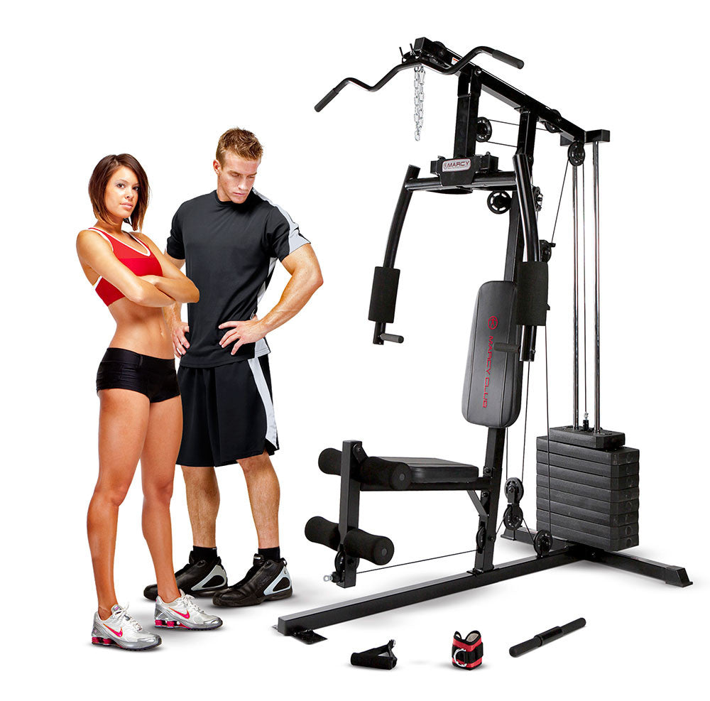Models with the Marcy Club Home Gym MKM-1101