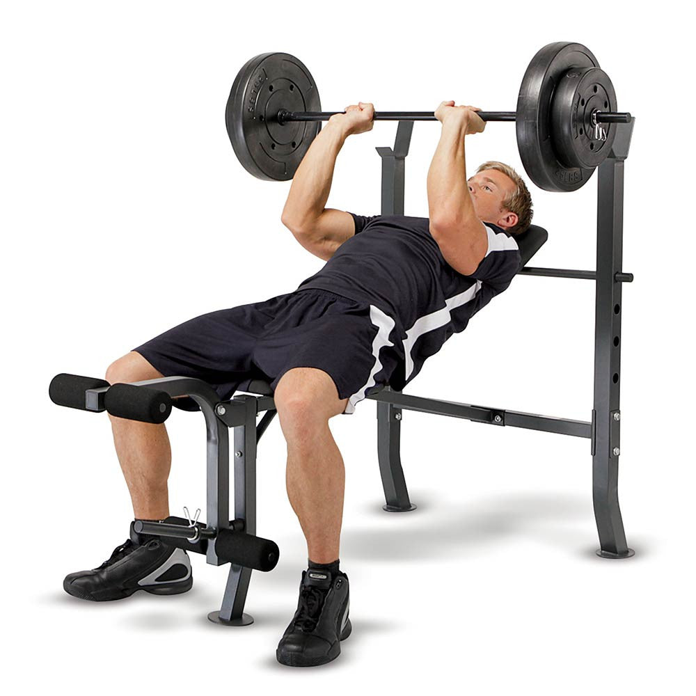 Marcy Quality Strength Weight Bench 80lb Weight Set | MD-2080