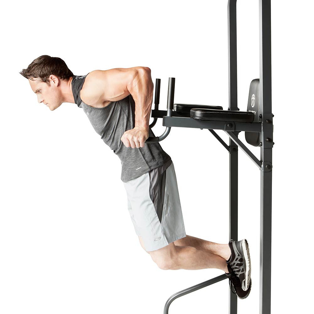 Marcy Power Tower TC-3515 in use - Dip Bars
