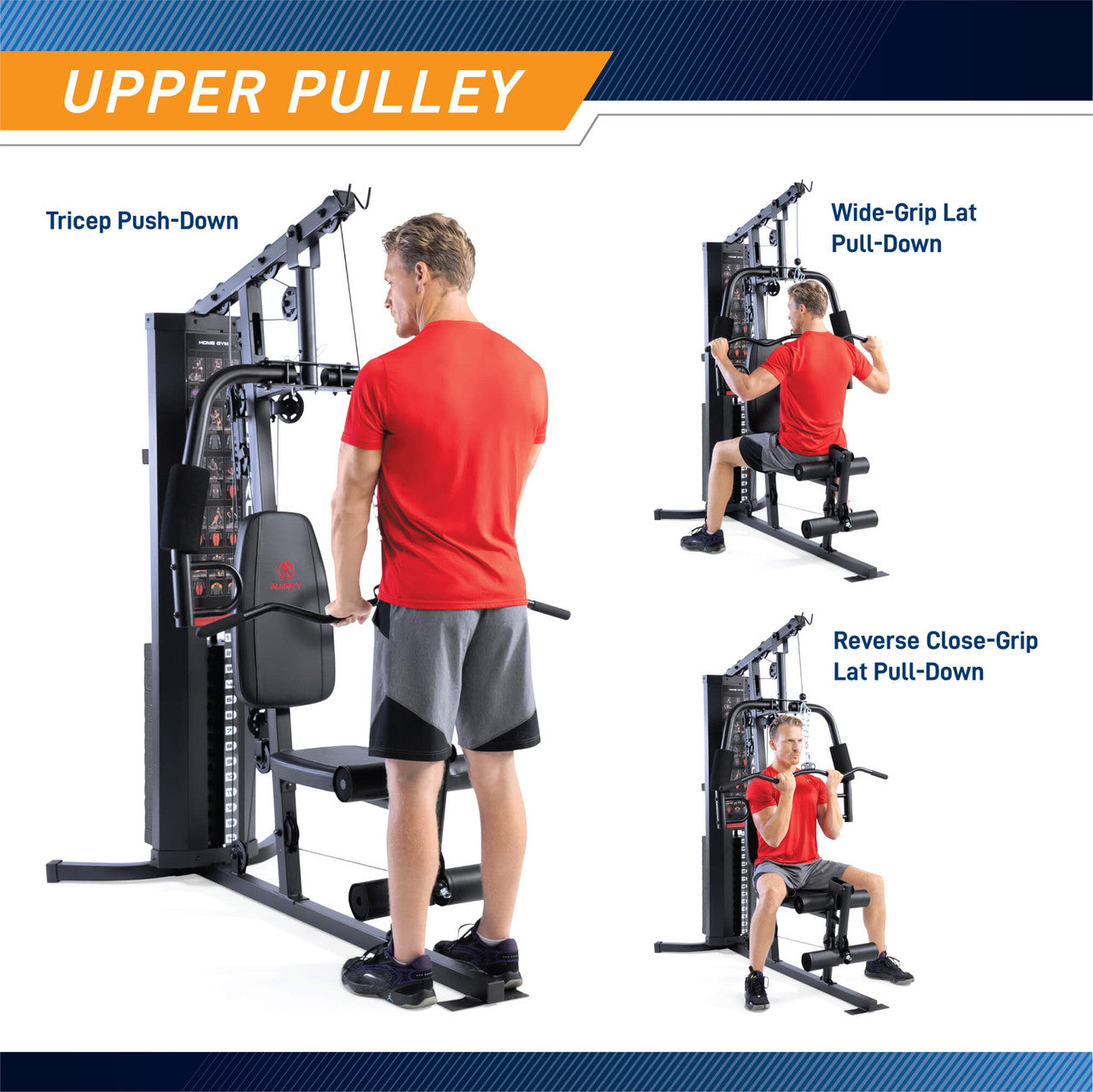Marcy 150lb Stack Weight All-in-One Home Gym | MWM-8178