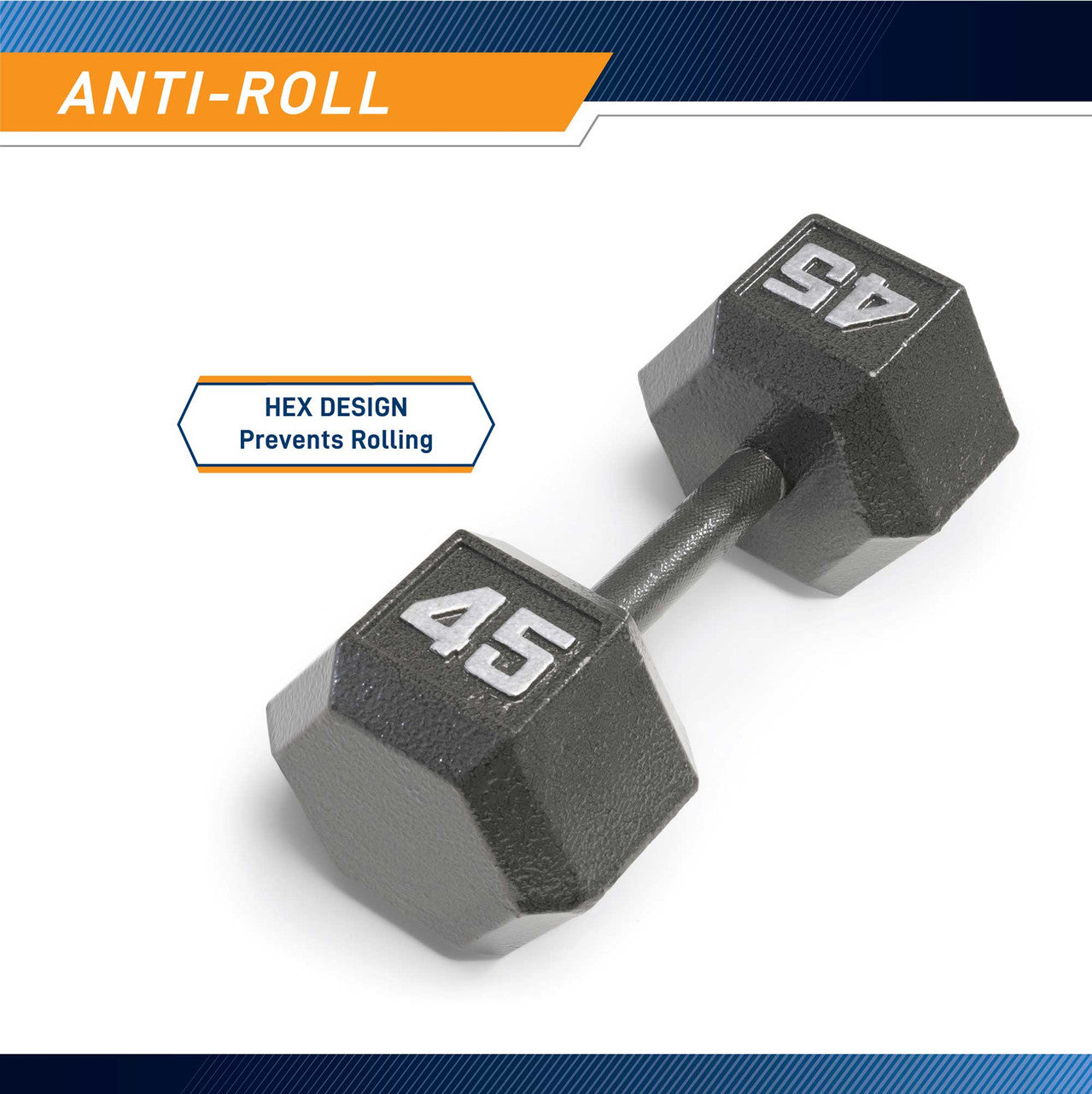 Marcy 45lb Hex Dumbbell | IV-2045 Quality Dumbbells