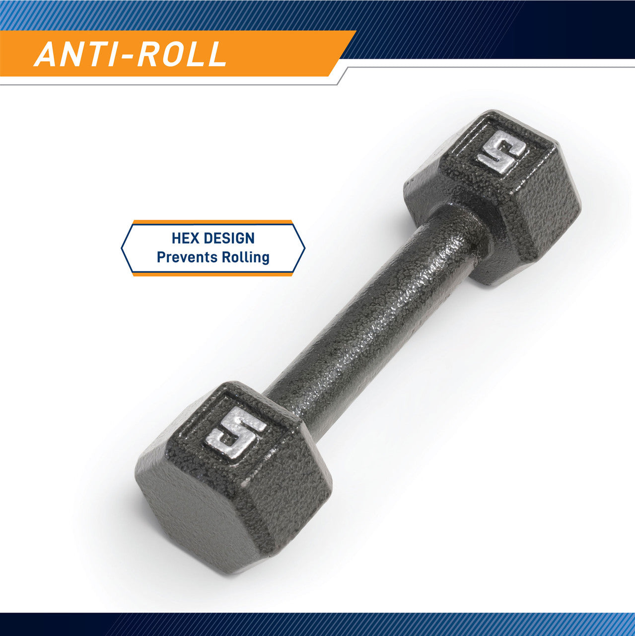 Marcy 5lb Hex Dumbbell | IV-2005 Quality Dumbbells