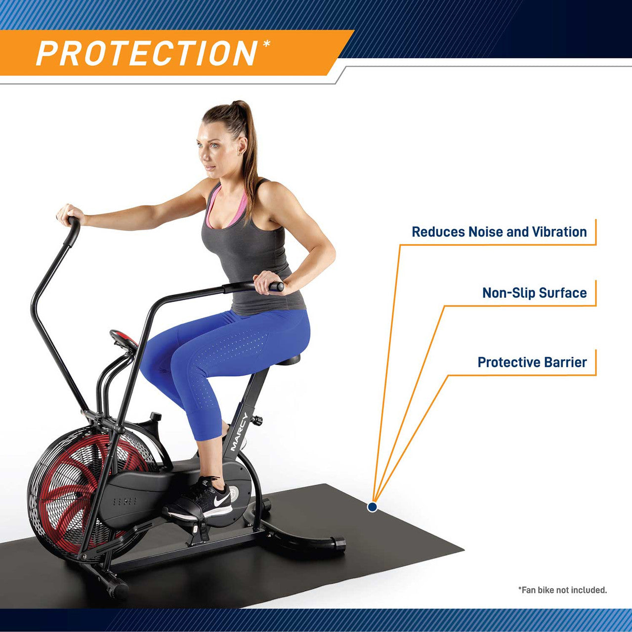 Marcy Equipment Mat for Home Gyms | MAT-366