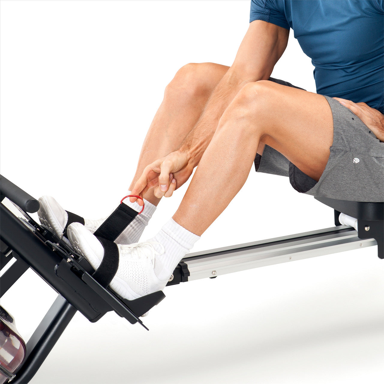 Marcy Indoor Water Rowing Machine  Marcy NS-6023RW - Large Pedals with Safety Straps