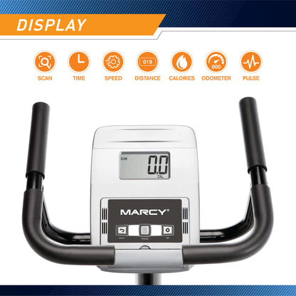 Marcy Magnetic Recumbent Bike  ME-1019R - Infographic - Display
