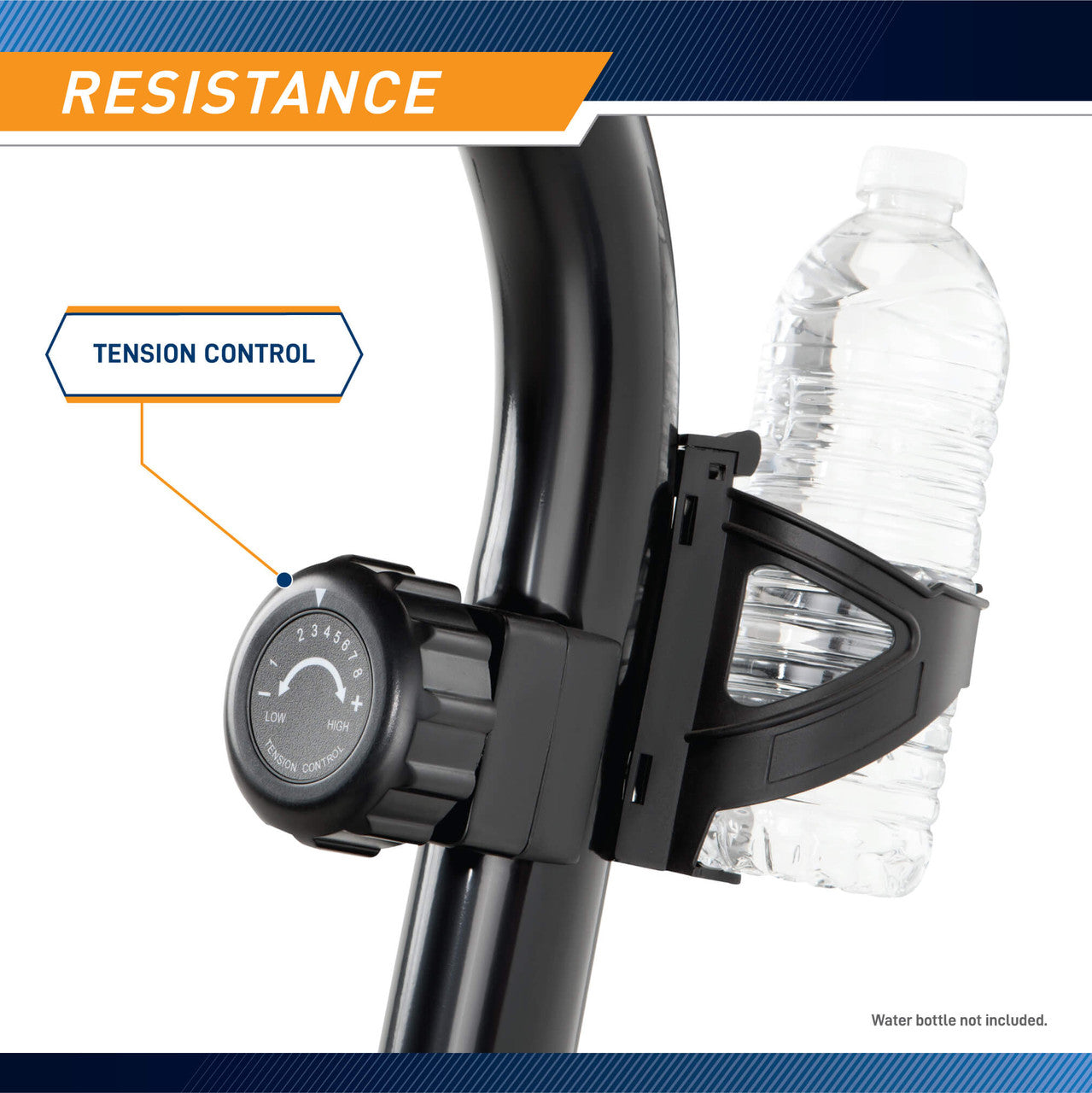 Marcy Magnetic Recumbent Bike  ME-1019R - Infographic - Resistance