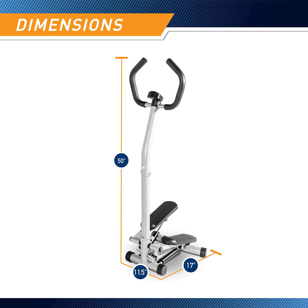 Marcy Mini Stepper with Assist Handles and Display MS-95 - Dimensions