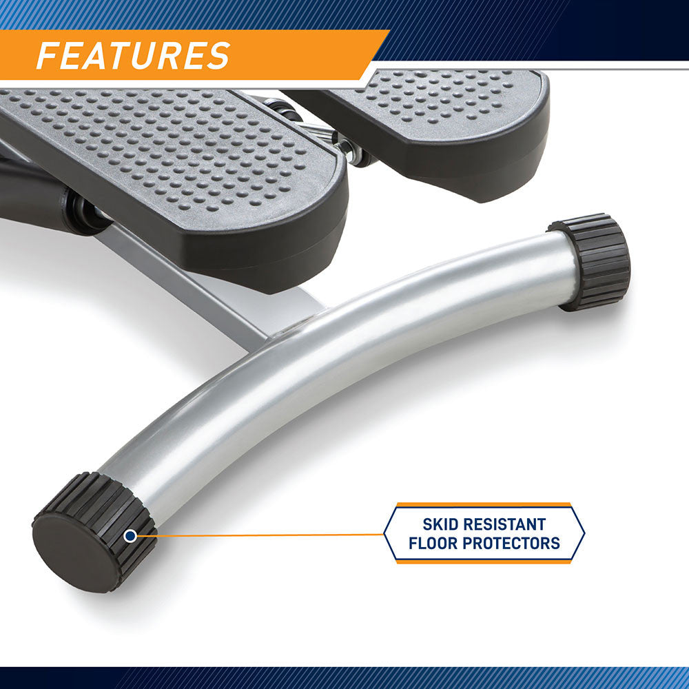 Marcy Mini Stepper with Assist Handles and Display MS-95 - Skid Resistant Floor Protectors