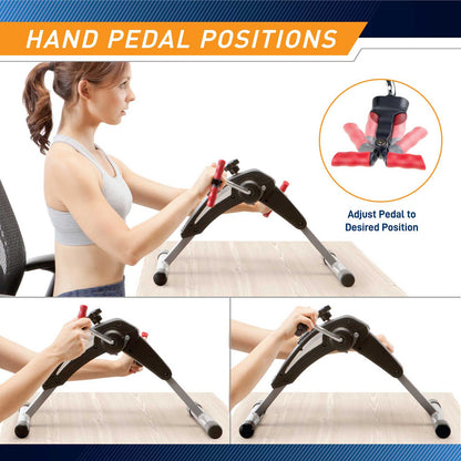 Marcy Portable Mini Magnetic Cardio Cycle for Home Gym and Office Use - NS-914 adjustable pedals 