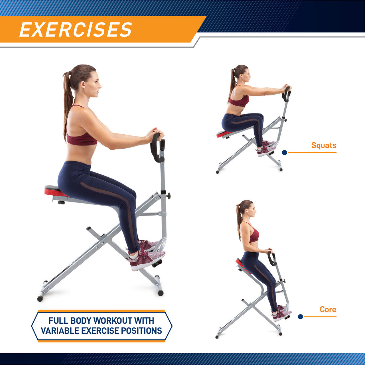 Marcy Squat Rider Machine for Glutes and Quads XJ-6334 Marcy allows for a full body workout that works the glutes and core 