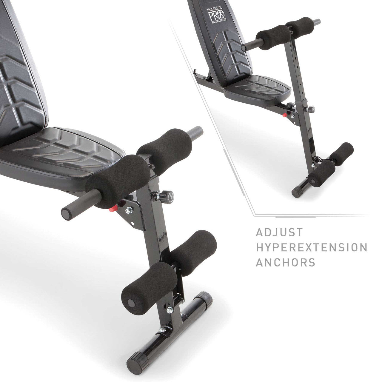 Multi-Position Utility Bench with Adjustable Hyper-Extension Anchor  PM-4880 Marcy - Adjustable Anchors