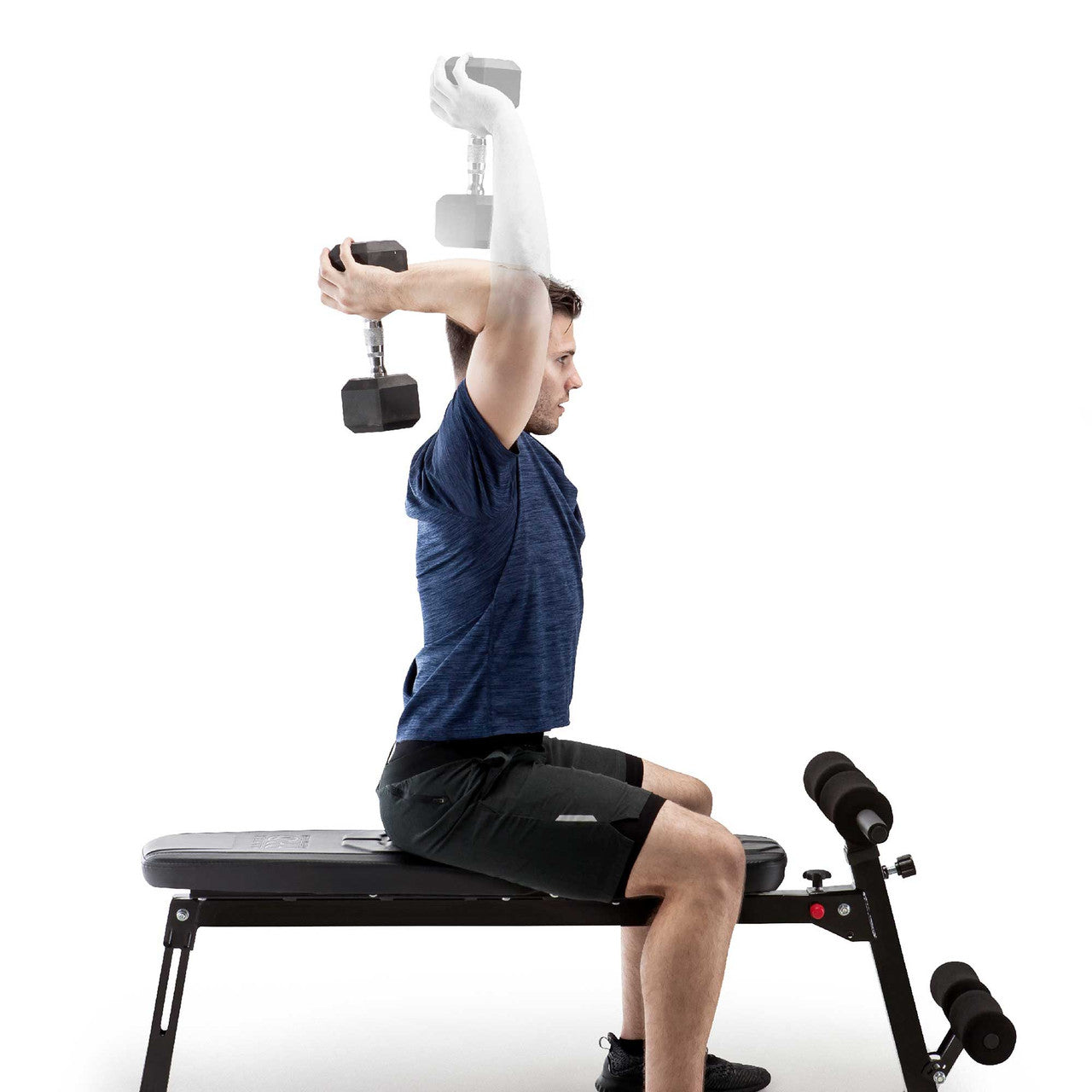 Multi-Position Utility Bench with Adjustable Hyper-Extension Anchor  PM-4880 Marcy - Triceps