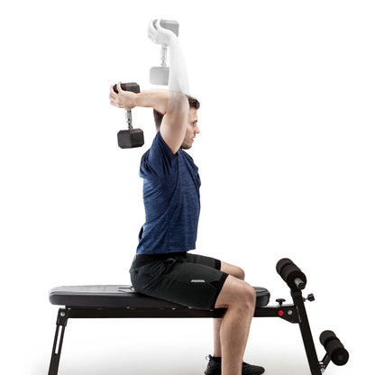 Multi-Position Utility Bench with Adjustable Hyper-Extension Anchor  PM-4880 Marcy - Triceps