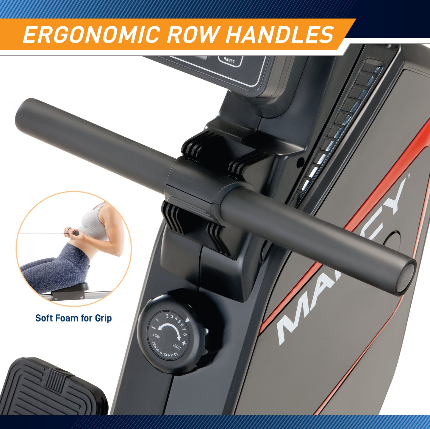 Marcy Foldable Magnetic Rowing Machine | NS-6002RE