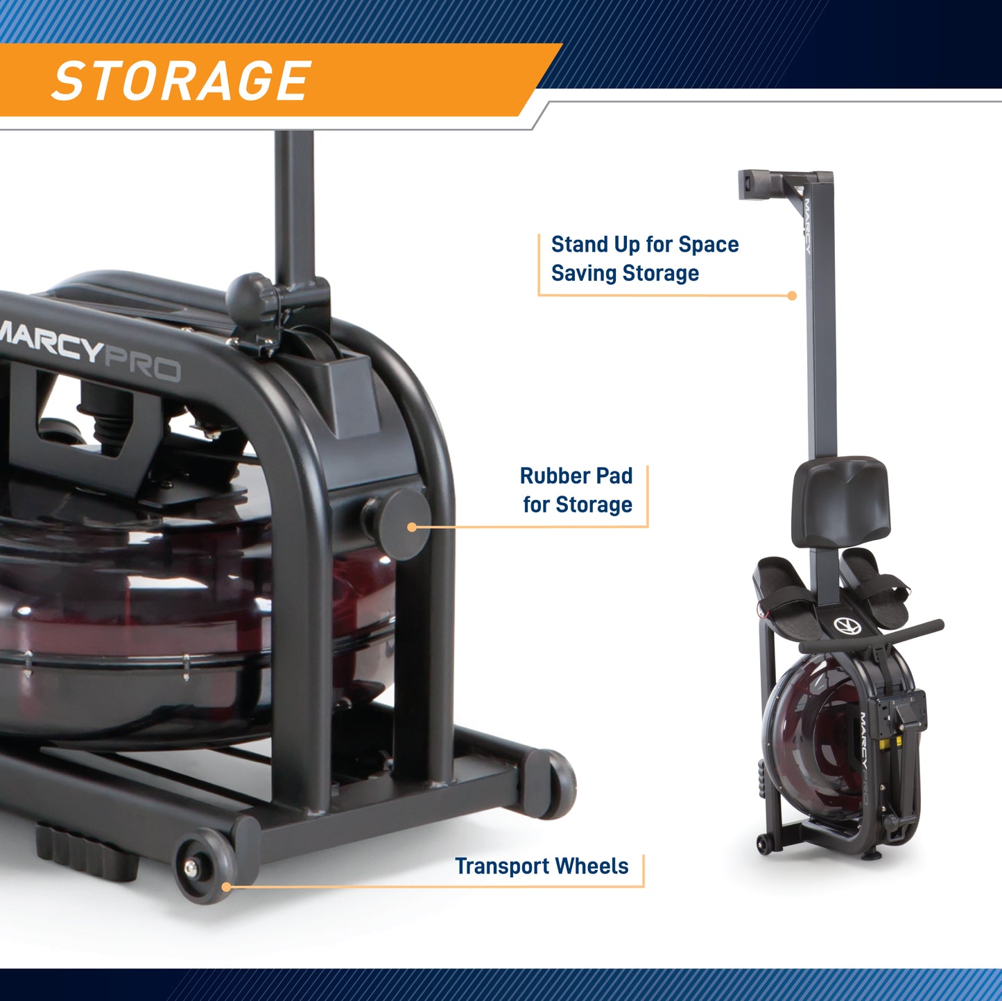 Marcy Water Rower Machine | NS-6070RW