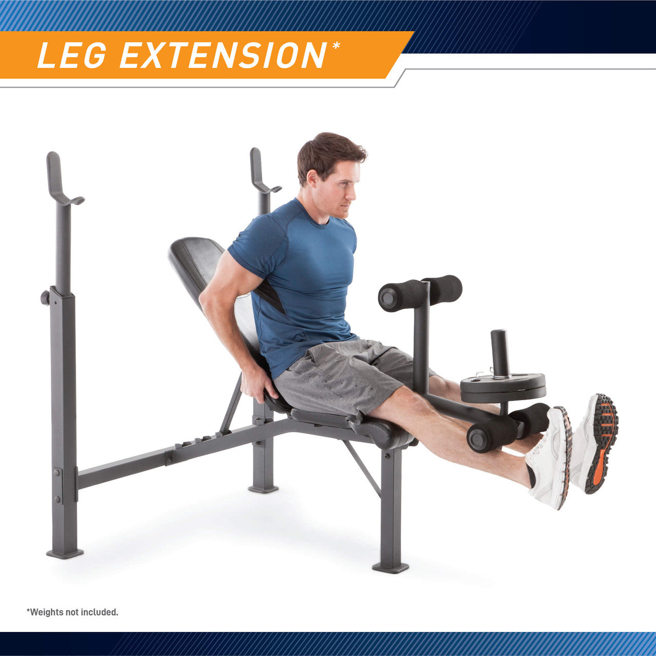 Olympic Bench  Competitor CB-729 - Infographic - Leg Extension