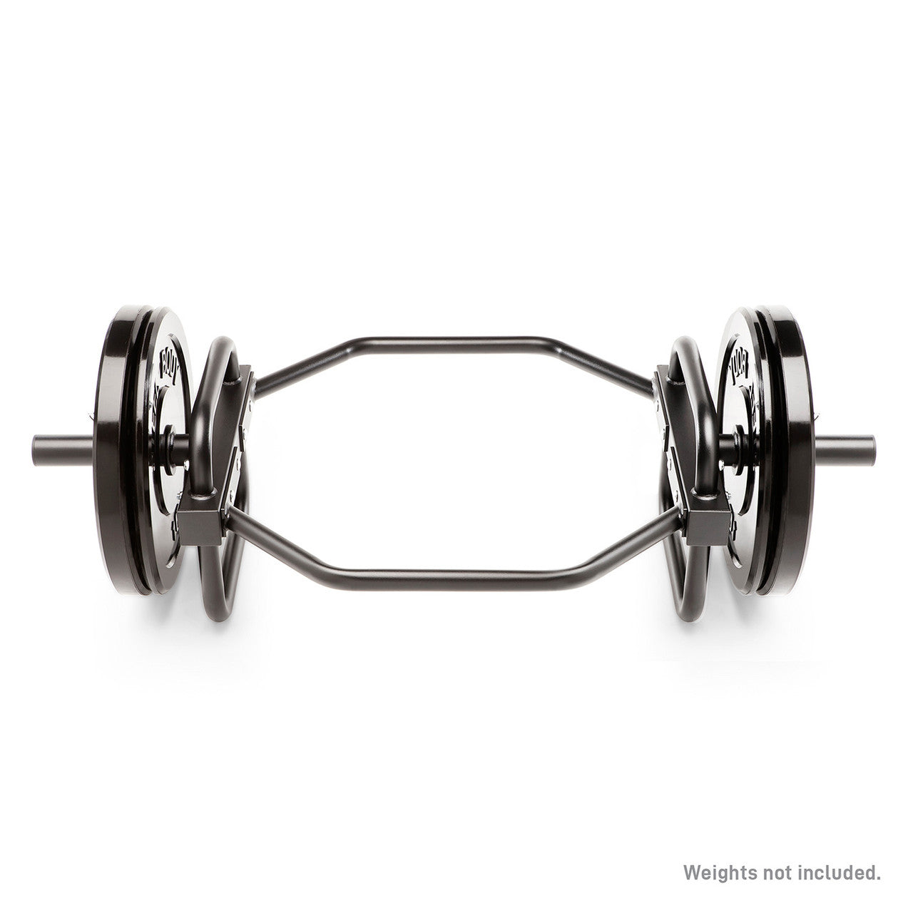 Olympic Hex Trap Bar  Shrug Bar with Raised Handles – Marcy HTB-6976 - Top View with Weights