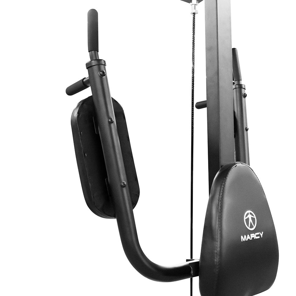 The Power Tower Marcy TC-3508 had foldable arms to save space while doing pull ups